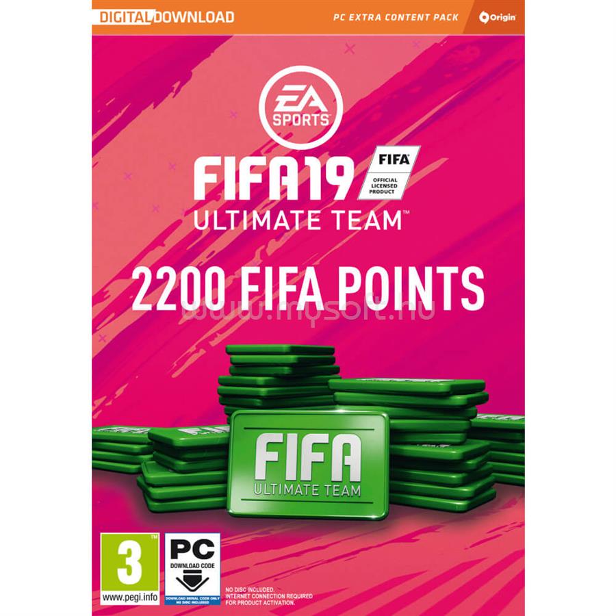 ELECTRONIC ARTS FIFA 19 2200 FUT POINTS PC játékszoftver